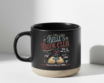 Belle Book Club Mug, Beauty N Beast Cup, Tale as Old as Time Mug, Book Lover Disney Mug, Princess Mug