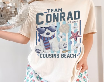 Team Conrad Junior Mint Bear TSITP Cousins Strand-Shirt