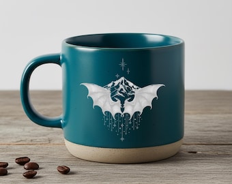 Night Court Mug, ACOTAR Merch Coffee Cup, Velaris Starfall, SJM Bookish Gift for Her, Celestial Dark Academia Mug,Gift for Birthday