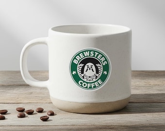 Brewsters Roost-mok, keramisch koffiekopje met dieren, op ACNH Crossing geïnspireerde mok, cadeau voor gamers