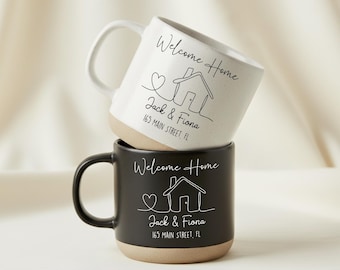 New Home Gift,Personalised Engraved Mug Gift for New Home Occasion, New Home Mug Housewarming Gift For Couples,Real Estate Gift,Realtor Gift