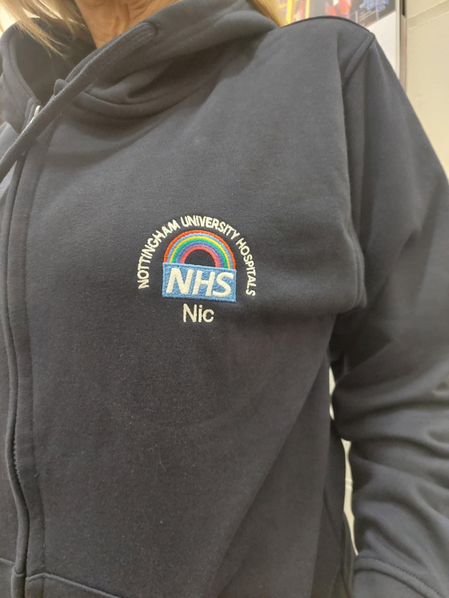 Sutton Uni Of Nottingham Hoodie PVC Magnet Pride Progress USA Logo