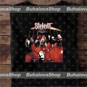 Slipknot Style Shirt Vintage Slipknot Retro Slipknot Black T-Shirt Slipknot Band Graphic Tee Slipknot Shirt