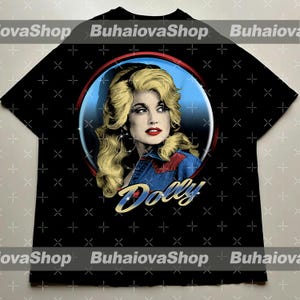 Vintage Dolly Parton Graphic Tee: Funny Black Cotton Unisex T-Shirt