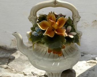 イタリア製陶器の花瓶「カポディモンテ」 - Etsy 日本