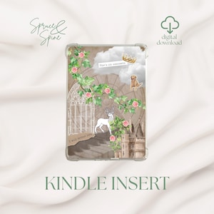 Throne of Glass Inspired Kindle Insert | Printable Bookish Romantasy Art | Clear Case Insert | Sarah J Maas Aesthetic | Instant Download
