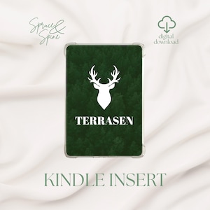 Throne of Glass Inspired Terrasen Kindle Insert | Kindle Printable | Clear Case Insert | Kindle SJM Aesthetic Stickers | Digital Download