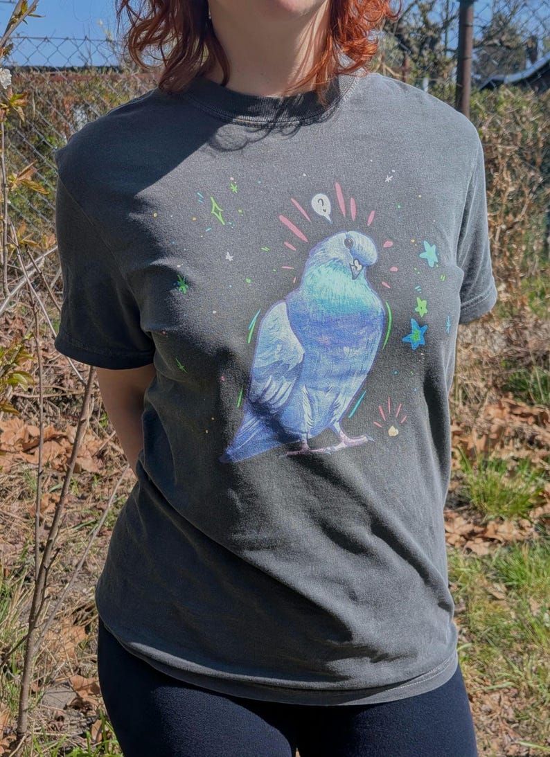 Pigeon Tee - unisex Comfort Colours t-shirt image 2