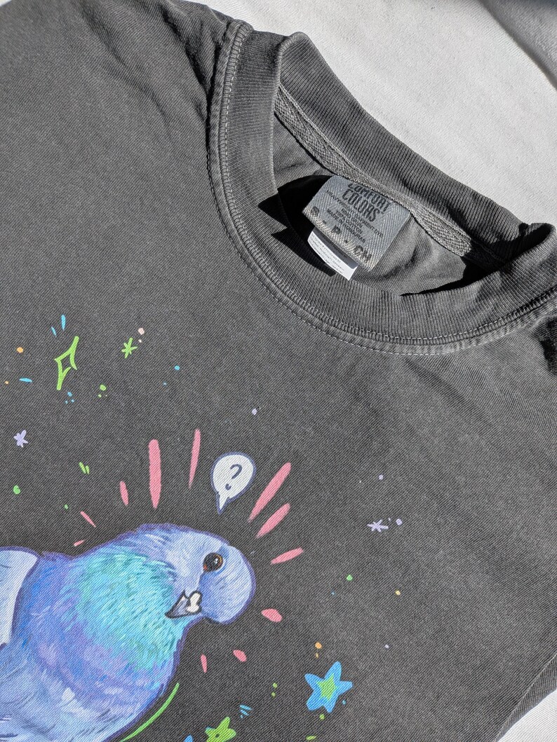 Pigeon Tee - unisex Comfort Colours t-shirt image 6
