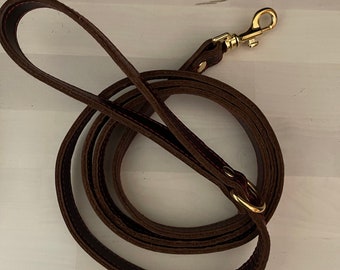 Handmade Leather Dog Leash, Made In the USA, Perfect Gift and Dog Accessory for Dog Owners, Pet Lover