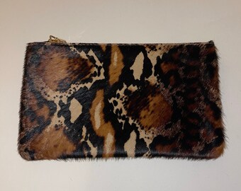 Leather Animal Print (Hair) Pouch