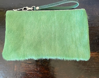 Green Leather Pouch (hair)