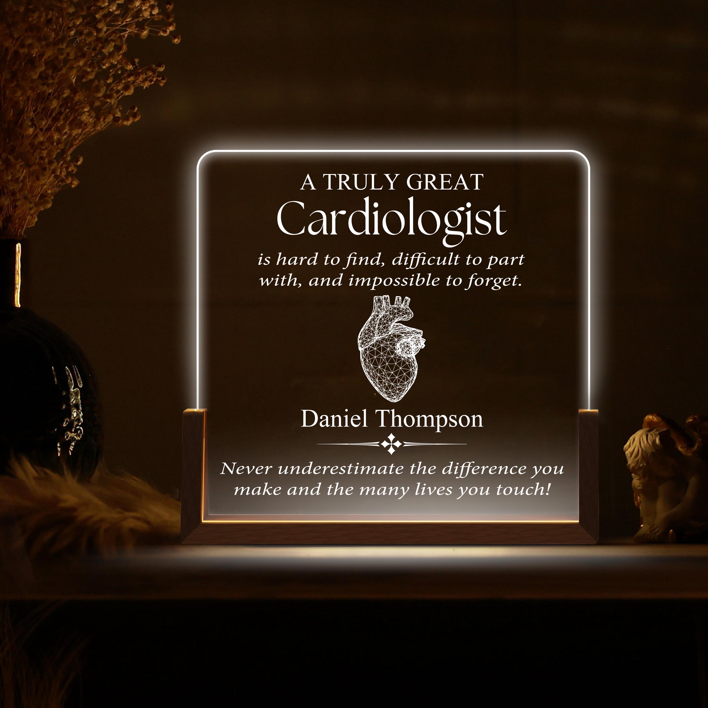 Custom Cardiologist Desk Name Plate – Personalized Cardiologist Desk ...