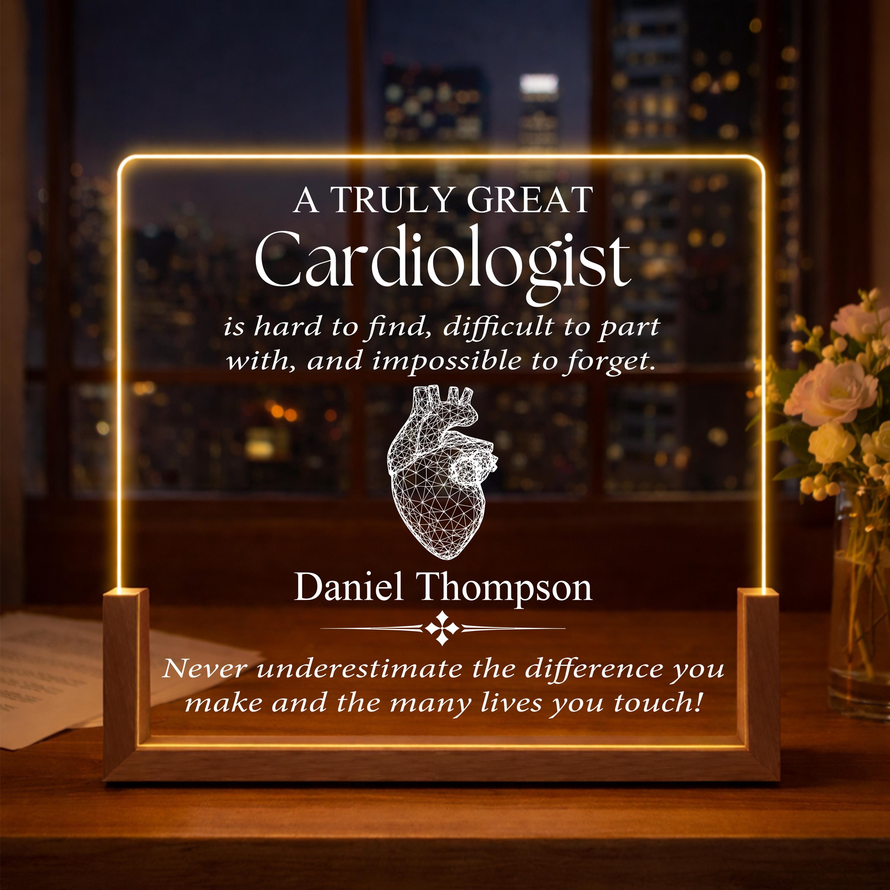 Custom Cardiologist Desk Name Plate – Personalized Cardiologist Desk ...