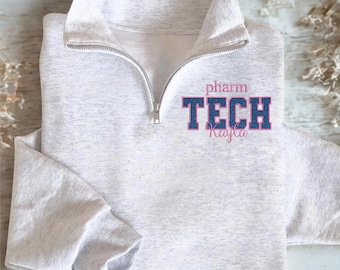 Custom Embroidered Pilates Instructor Sweatshirt, Personalized Glitter PI Hoodie, Gift for Professionals, Christmas Gift 2025