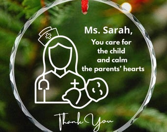 Pediatric nurse ornament gifts, Personalized rn nurse ornament gift, nurse appreciation gift, New Nurse Gift, Graduation Gift, rn keepsake