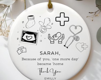 Nicu nurse ornament gift, rn nurse appreciation gift, Custom Neonatal ICU Nurse Ornament,New Nurse graduation Gift,Nicu Nurse Christmas gift