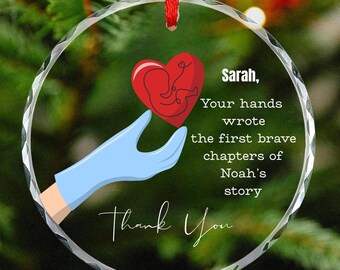 Nicu nurse ornament gift, rn nurse appreciation gift, Custom Neonatal ICU Nurse Ornament,New Nurse graduation Gift,Nicu Nurse Christmas gift