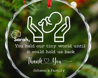 Nicu nurse ornament gift, rn nurse appreciation gift, Custom Neonatal ICU Nurse Ornament,New Nurse graduation Gift,Nicu Nurse Christmas gift