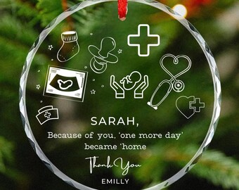 Nicu nurse ornament gift, rn nurse appreciation gift, Custom Neonatal ICU Nurse Ornament,New Nurse graduation Gift,Nicu Nurse Christmas gift