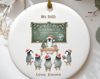 Personalized thank you Teacher Christmas Ornament classroom, Teacher Ornament Personalized, School Christmas Ornament 2025,gifts for teacher