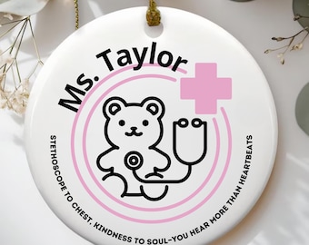 Pediatric nurse ornament gift, Personalized rn nurse ornament gift, nurse appreciation gift, New Nurse Gift, Graduation Gift, rn keepsake