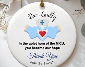 Nicu nurse ornament gift, rn nurse appreciation gift, Custom Neonatal ICU Nurse Ornament,New Nurse graduation Gift,Nicu Nurse Christmas gift