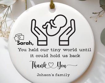 Nicu nurse ornament gift, rn nurse appreciation gift, Custom Neonatal ICU Nurse Ornament,New Nurse graduation Gift,Nicu Nurse Christmas gift