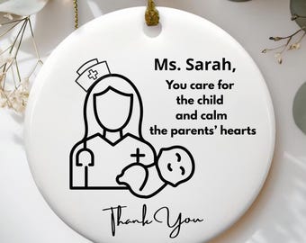Pediatric nurse ornament gift, Personalized rn nurse ornament gift, nurse appreciation gift, New Nurse Gift, Graduation Gift, rn keepsake
