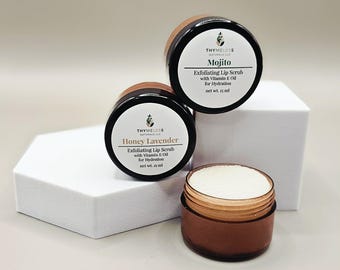 Smoothing Lip Scrubs | All-Natural | Chemical Free | Hydrating | Made with essential oils