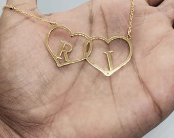 Far-dotter-halsband, personligt hänge i återvunnen mässing med justerbar lådkedja