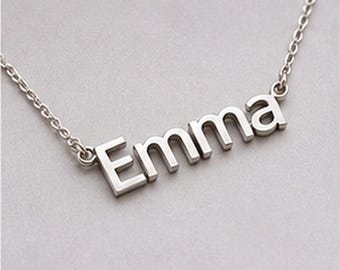 Personligt namnhalsband Unikt smycke Gåva, Initialhalsband, Julklapp, Gåva till Syster Födelsedag Oförglömlig Gåva till Dotter