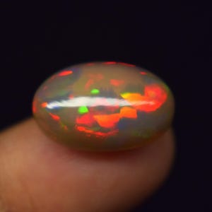 AAA+ Natural Ethiopian Opal Cabochon Multi Fire Mix , Loose Gemstone Jewelry Making 8.2 Cts
