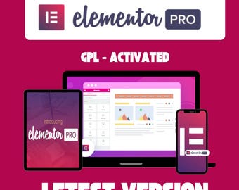 Elementor Pro Plugin (GPL) - Latest 3.35 Version, WordPress Page Builder, Premium Widgets, Theme Builder, Lifetime Unlimited Websites Update