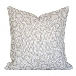 Park Avenue Python Dove (Last Chance) - Luxury Designer Pillow Cover