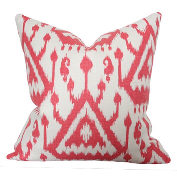 Coral Ikat Etsy