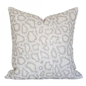 Park Avenue Python Dove (Last Chance) - Luxury Designer Pillow Cover