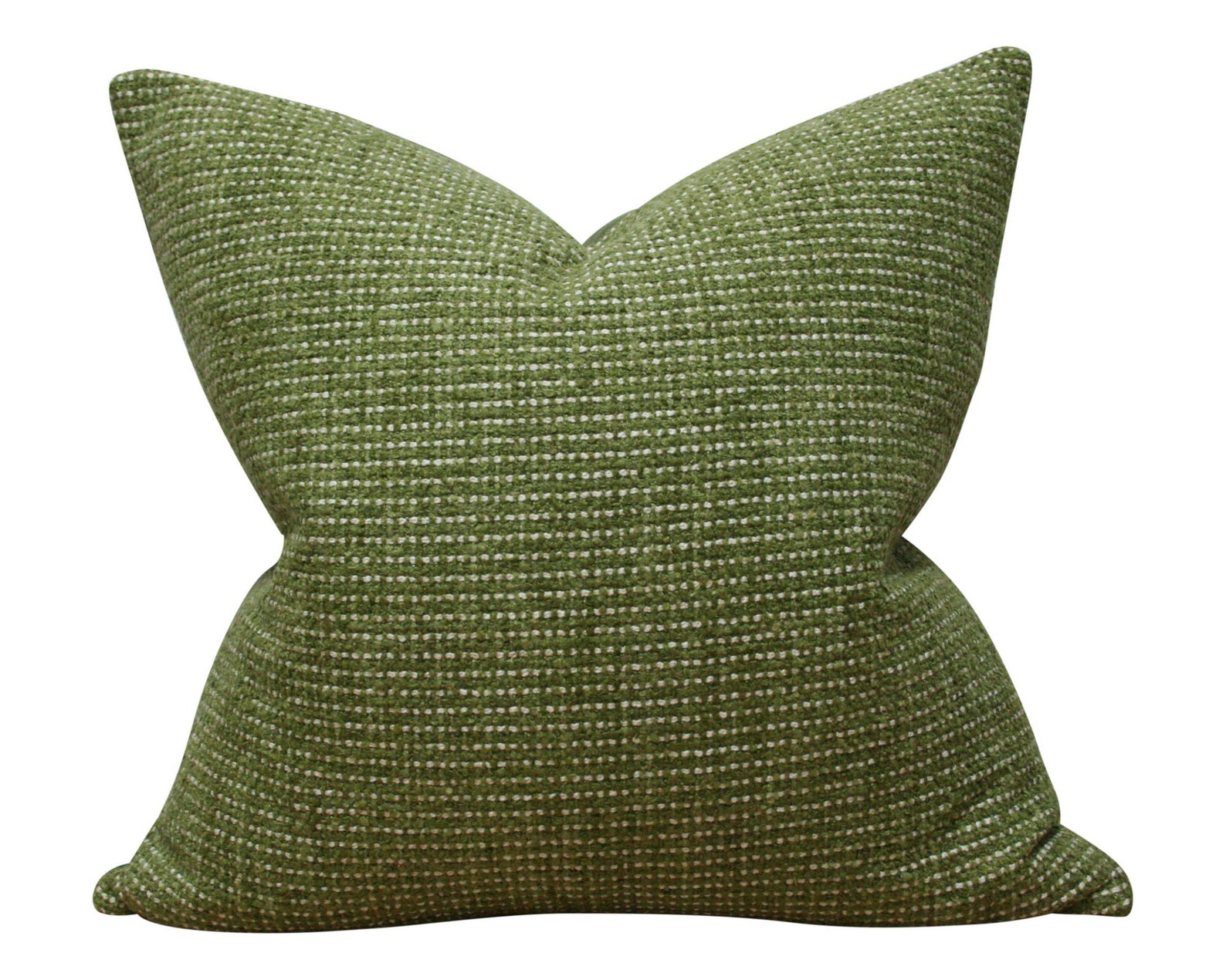 Olive Green Textured Luxury Throw Pillow Designer Pillow Etsy
