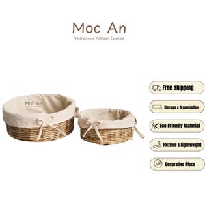 Rattan trays round, handwoven wicker tray | serving, drink platter | candle sideboard floral vase