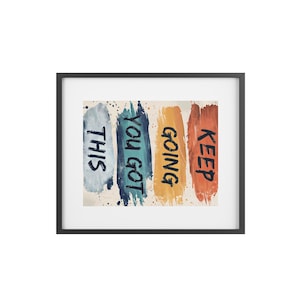Motivational Framed Poster, Inspirational Wall Art, Home Decor, Office Decor, Gift for Her, Positive Affirmation Prints