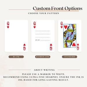 Custom Playing Cards with Your Photo or Logo - Personalized Photo Playing Cards Custom Card Deck Metal Holder - Photo Wedding Guest Book image 7