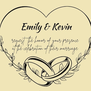 Editable wedding invitation template