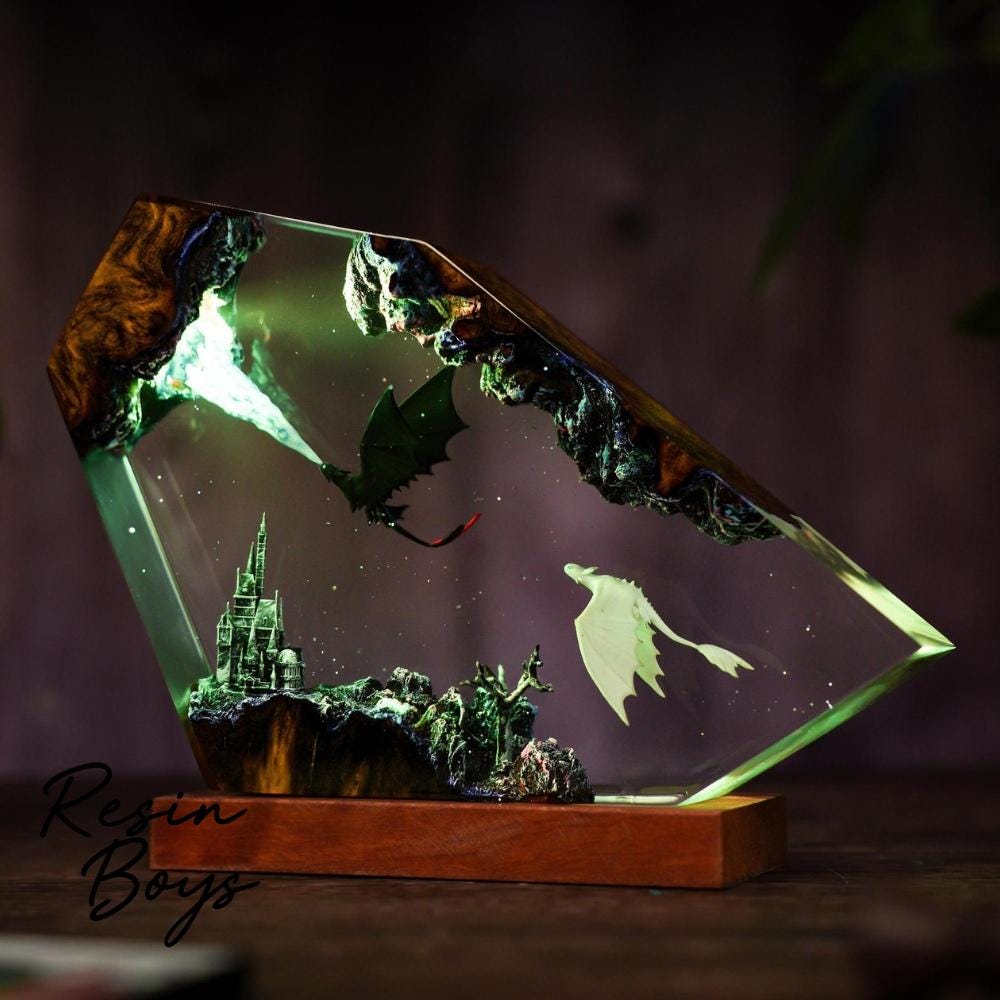Resin art lamp - Etsy 日本