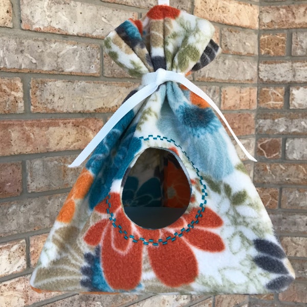 Teepee for Birds and Small Animals.  See the video of my friend Conures checking out their Teepee in my shop pictures.