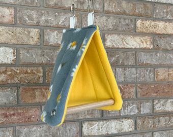 Fleece Bird Tent with Perch: Cozy Sleep and Play