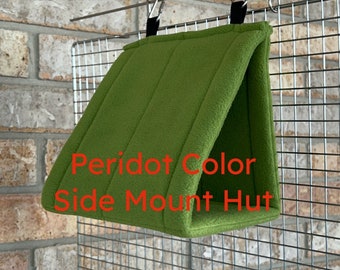 Side Mount Cozy Bird Hut,  Bird Tent for any Young or Special Needs Birds. For all Size Birds, depending on the size you order.
