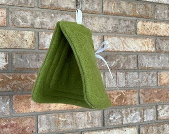 Cozy  "Over the Perch" Bird Tent Anti-Pill Fleece for Conures, Lovebirds, Parakeets and more! Depending on size ordered.