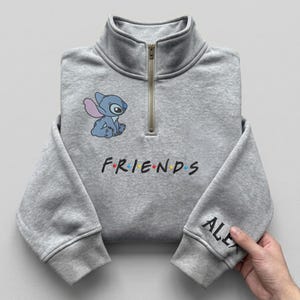 Night Fury Stitch Viertelreißverschluss bestickt, benutzerdefinierter Name Viertelreißverschluss, Epstein Viertelreißverschluss, Monogramm Viertelreißverschluss, Viertelreißverschluss Sweatshirt, Geschenke