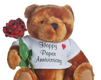 1st "paper" Anniversary Teddy Bear