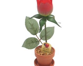 5th Anniversary gift - "wood" desk rose